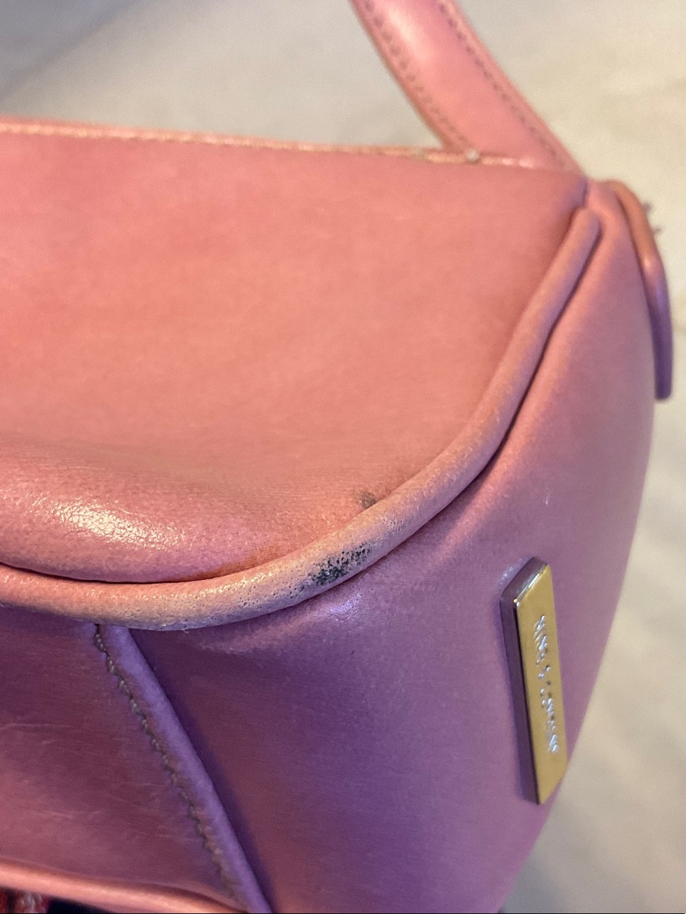 Nine & Co. Dusty Rose Shoulder Bag with Buckle Detail - Picture 5 of 5